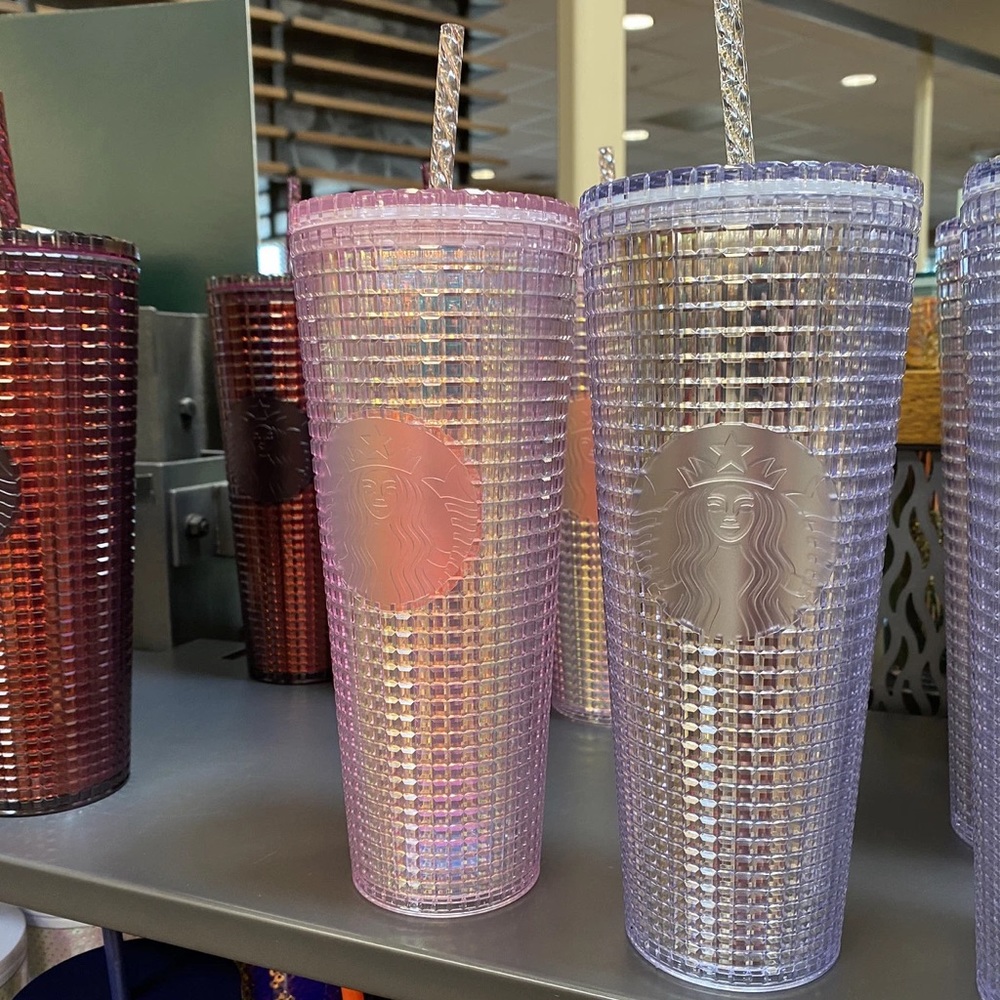 BRAND NEW Starbucks Pink Disco Ball Tumbler Cup